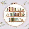 Floral Book Embroidery Kit – DIY Cross Stitch for Adults