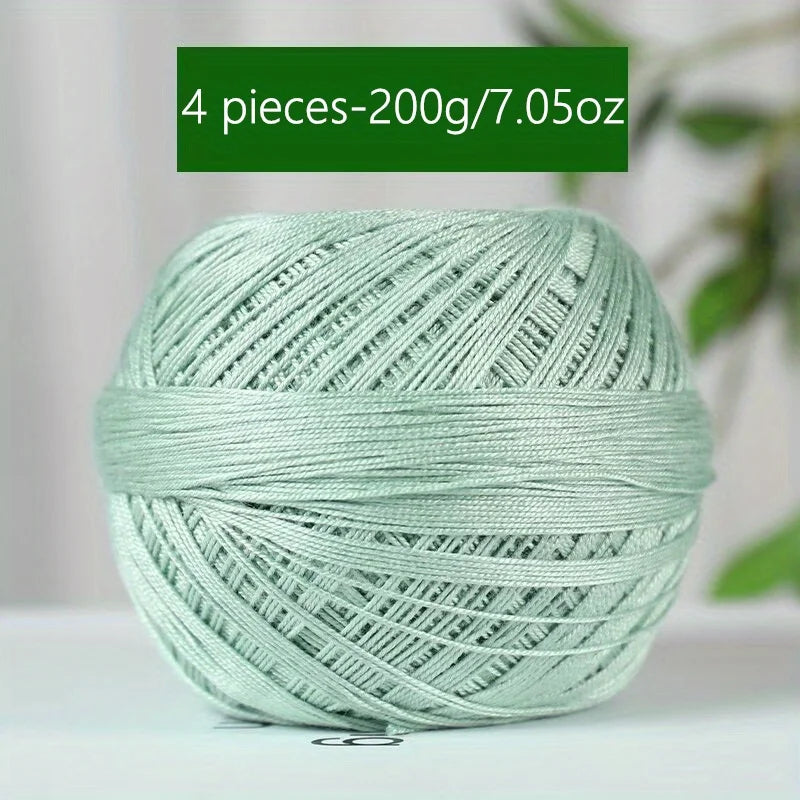 Mercerized Cotton Lace Yarn – Soft, Smooth & Ideal for Summer Knitting