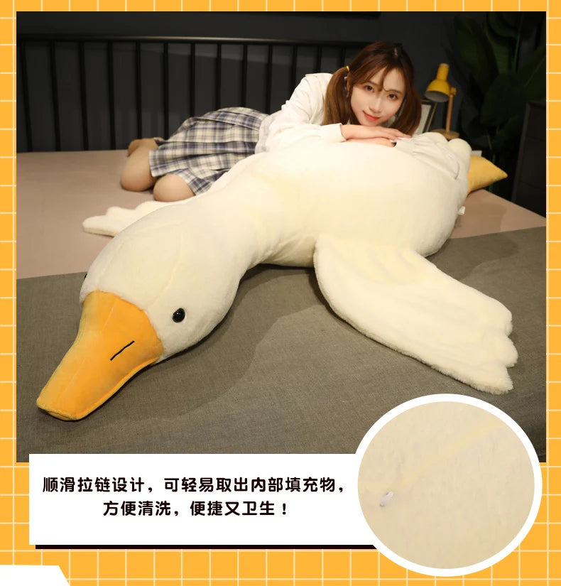 Extra-Large Yellow Duck Plush Pillow