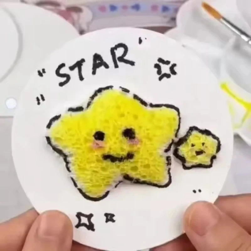 3D Puffy Foam Texture Painting Paper for Kids