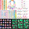 Unicorn Party Activity Kit with Bracelets, Rings, Tattoos, Stickers, and Puzzle