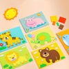 A colorful sticker puzzle set featuring 20 animal and nature designs on individual cards.