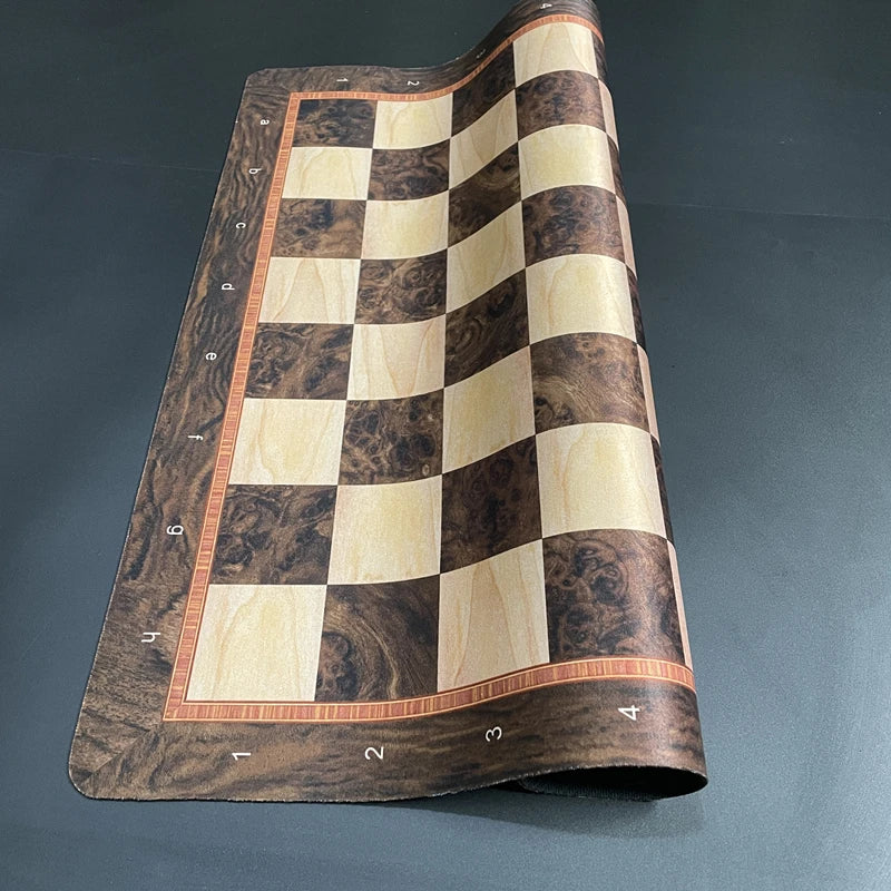 Large 52cm Foldable Chess and Checkers Board – Soft, Rollable, Tournament-Style