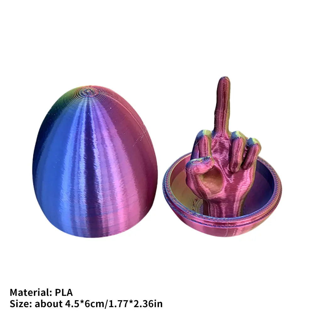 Novelty Middle Finger Easter Egg Desk Figurine