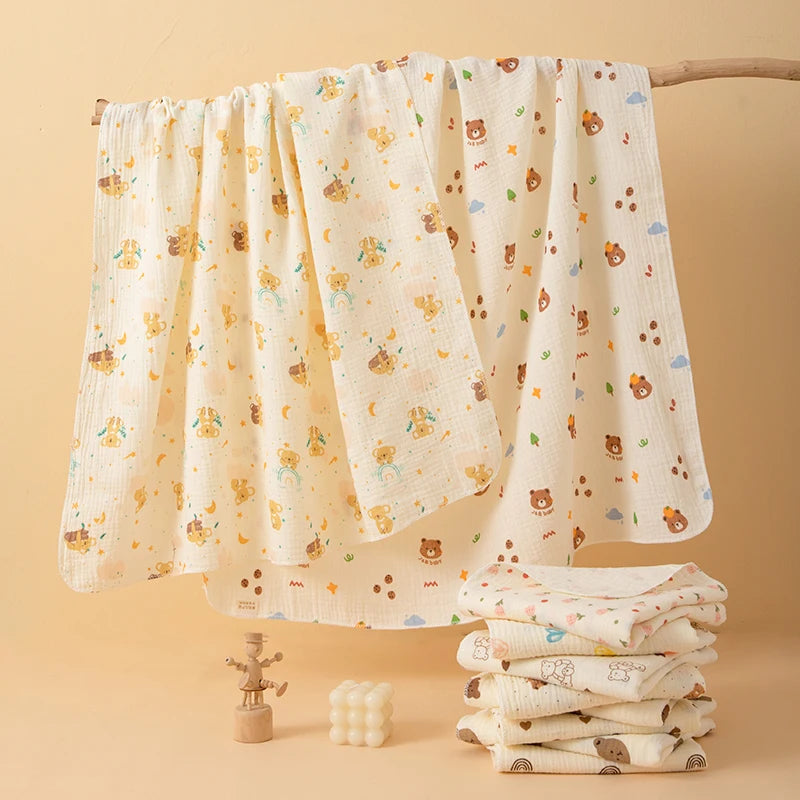 Gauze Baby Swaddle Blanket – Soft, Breathable, and Gentle on Newborn Skin