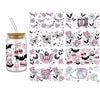 Halloween Bat Design Waterproof Cup Wrap Stickers