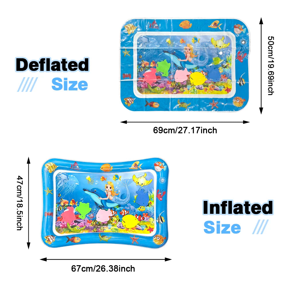 Inflatable Underwater World Water Play Mat for Babies