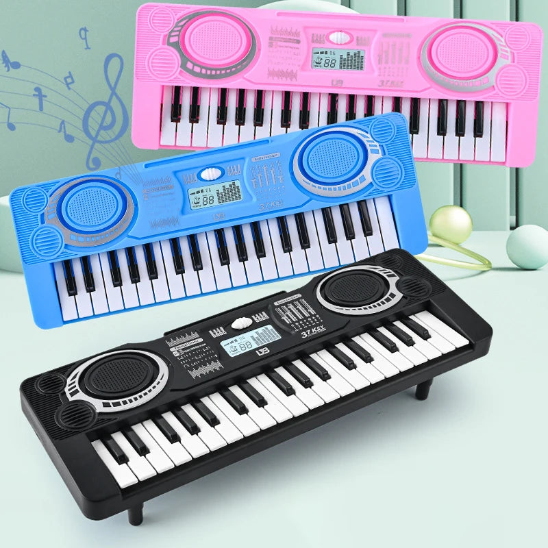 37-Key Electronic Keyboard Piano for Kids with LED Display