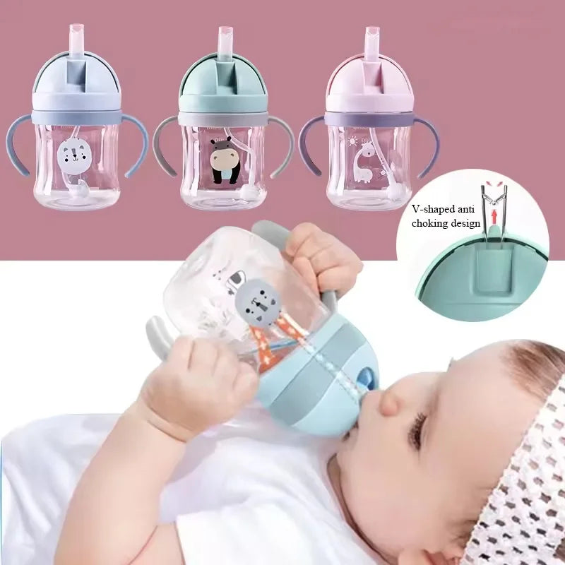 Baby Training Cup with Straw and Handles