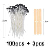 Waxed Cotton Candle Wicks & Holders (100-Piece Assortment)