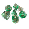 7-Piece Polyhedral Dice Set with Dual-Color Design for RPG and Tabletop Games