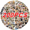 A circular arrangement of various cute cat and animal stickers for crafting and decorating