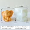 Cartoon Elephant Silicone Mold for Candles, Soap & Resin Crafts