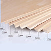 Stack of light wood craft sheets showing various thicknesses and grain patterns for DIY projects