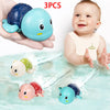 Wind-Up Swimming Turtle Bath Toys (Set of 3)