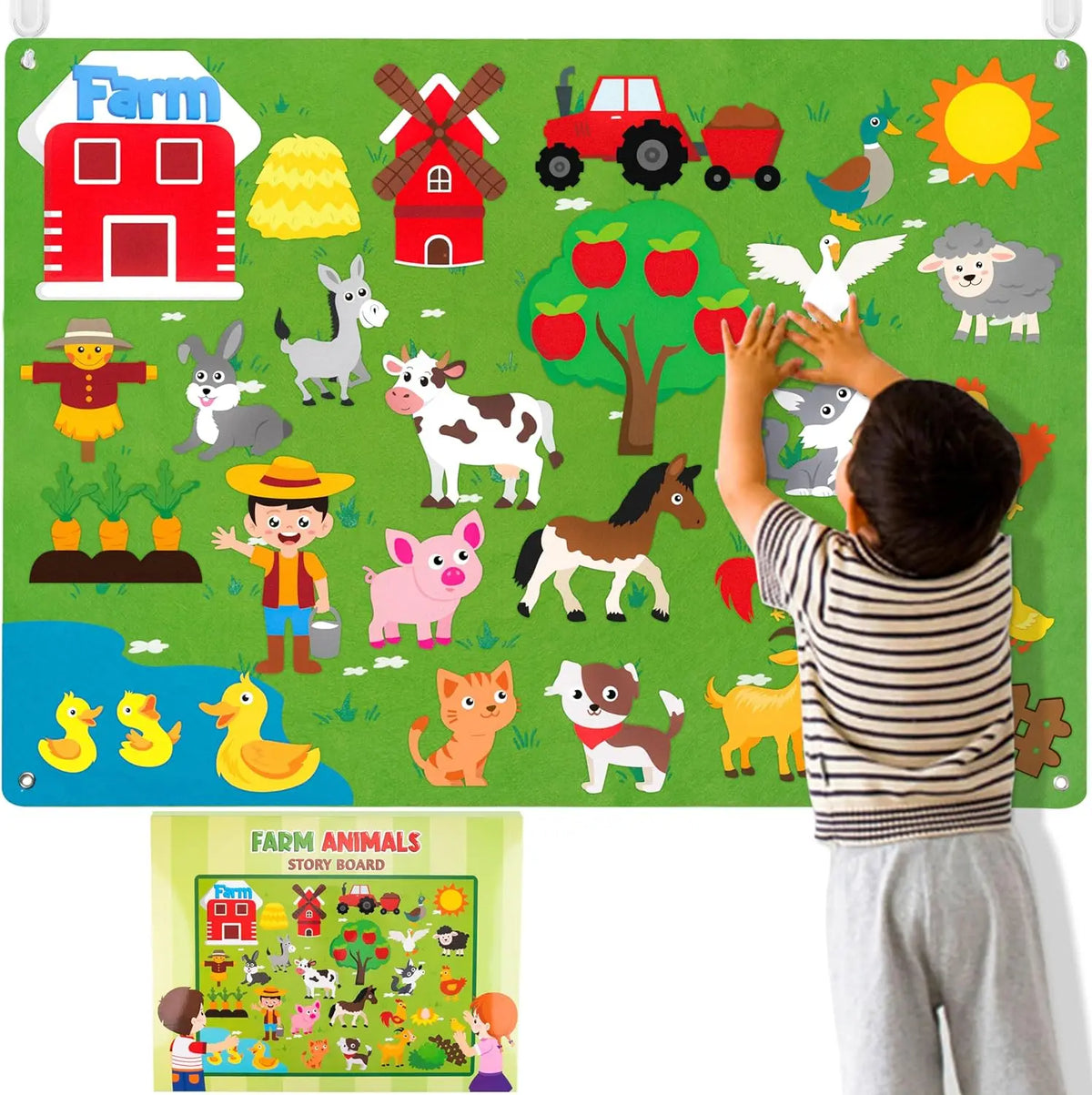 Farm Animals Felt Story Board Set for Early Learning