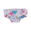 Pink and blue patterned soft doll underwear for 18-inch dolls