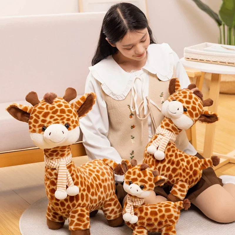 Adorable Giraffe Plush with Scarf