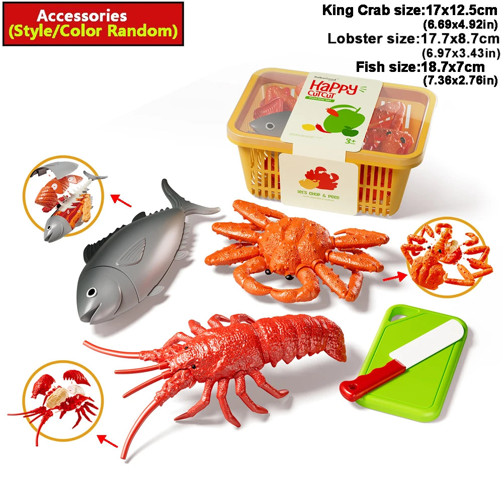 3D DIY Food Play Kit with Lobster, Crab, Fish & More