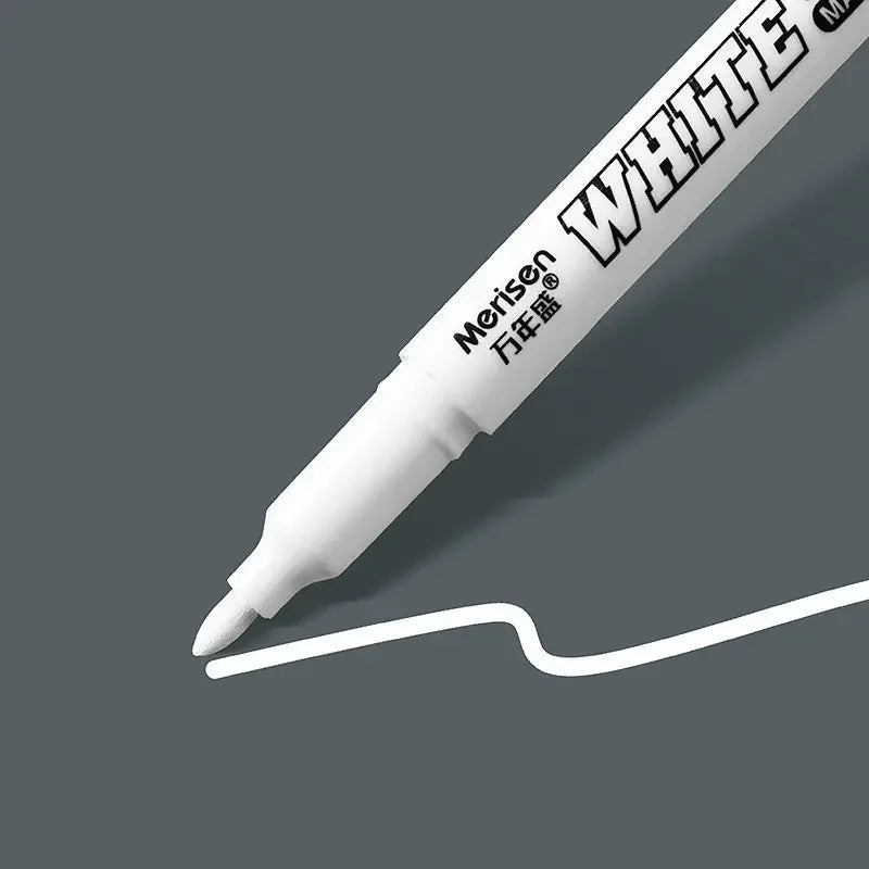 White Oily Marker Pens for DIY Art & Craft Projects