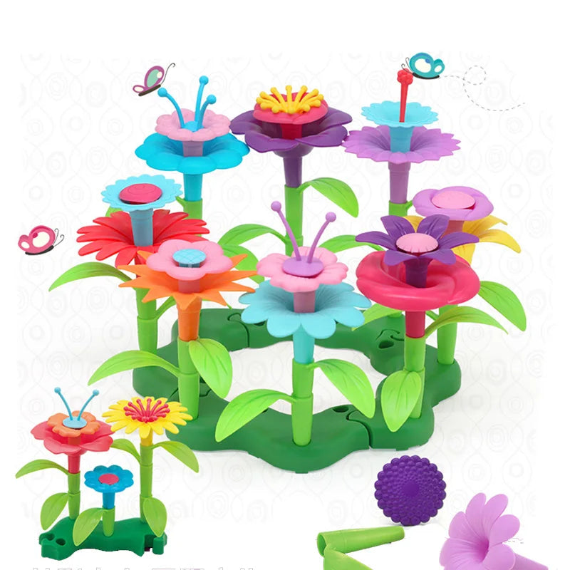 Creative Flower Garden Building Playset for Kids