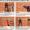 Heavy Duty Steel Wall Mount Hooks for Garage & Garden Organization