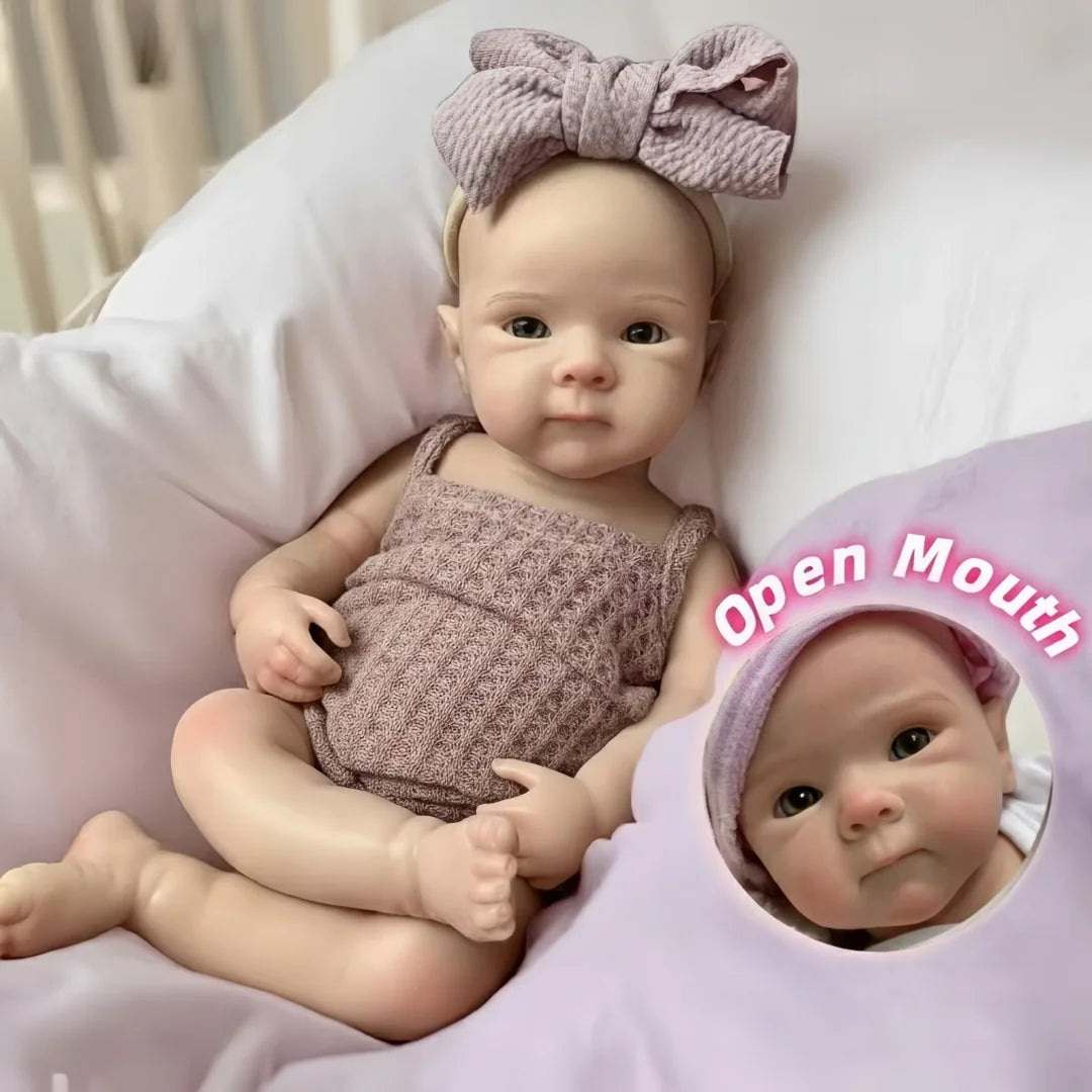 Handmade Silicone Reborn Baby Doll with Two Outfits