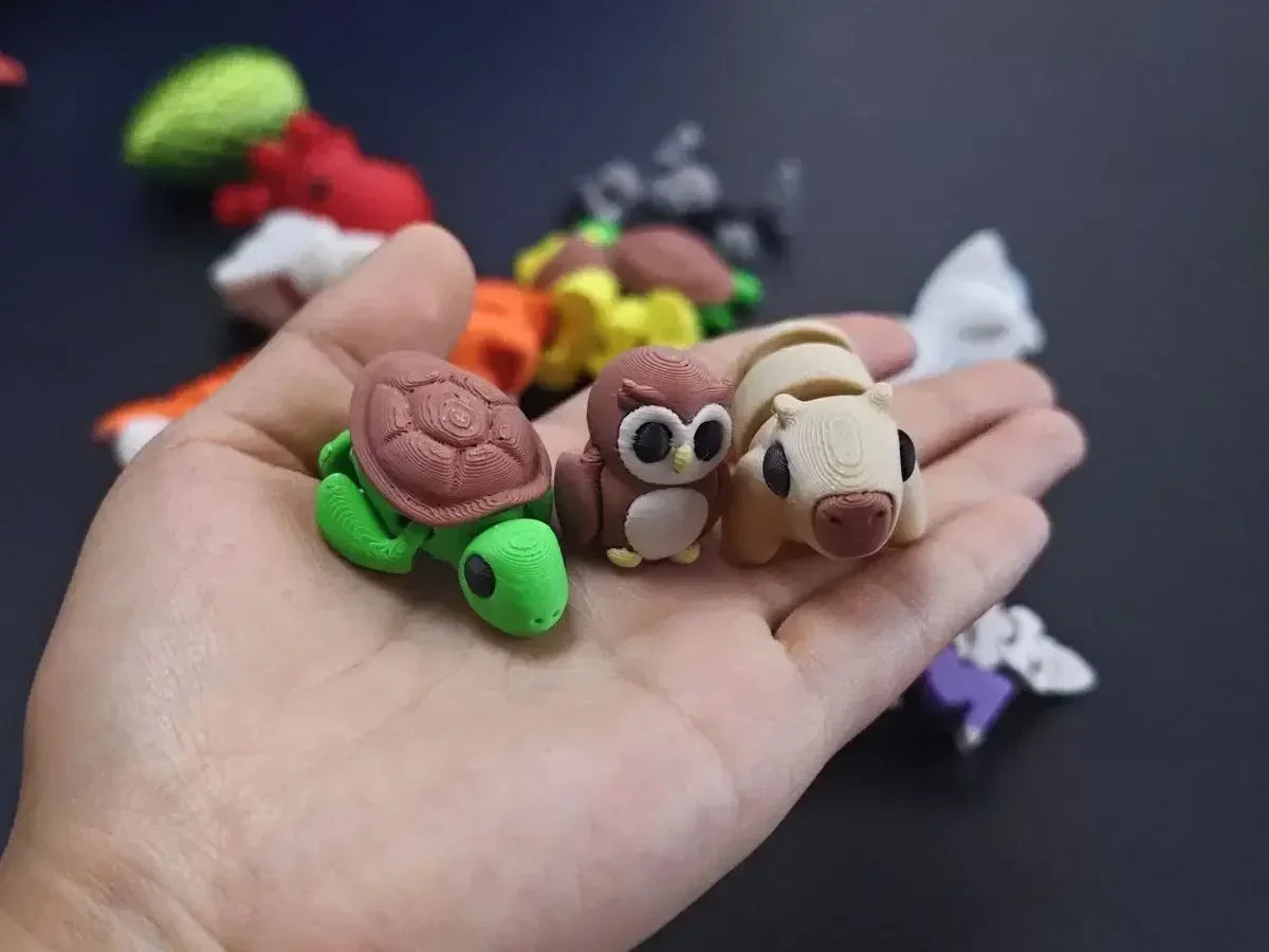Articulated 3D Printed Animal Figurine – Poseable Desk Decor & Stress Relief Toy