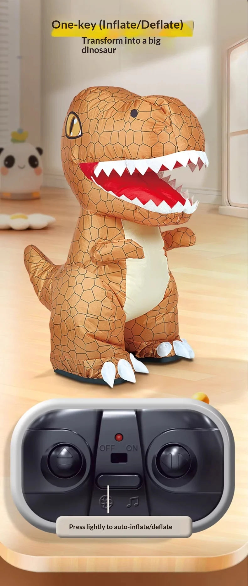 Remote Control Walking Dinosaur Toy with Light and Sound
