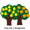 Felt Fruit Tree Puzzle – Color & Number Learning Toy for Kids