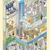 3D House Scene Stickers for Scrapbooking and DIY Crafts
