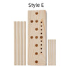 Wooden ribbon bow maker with multiple slots for making bows and crafts