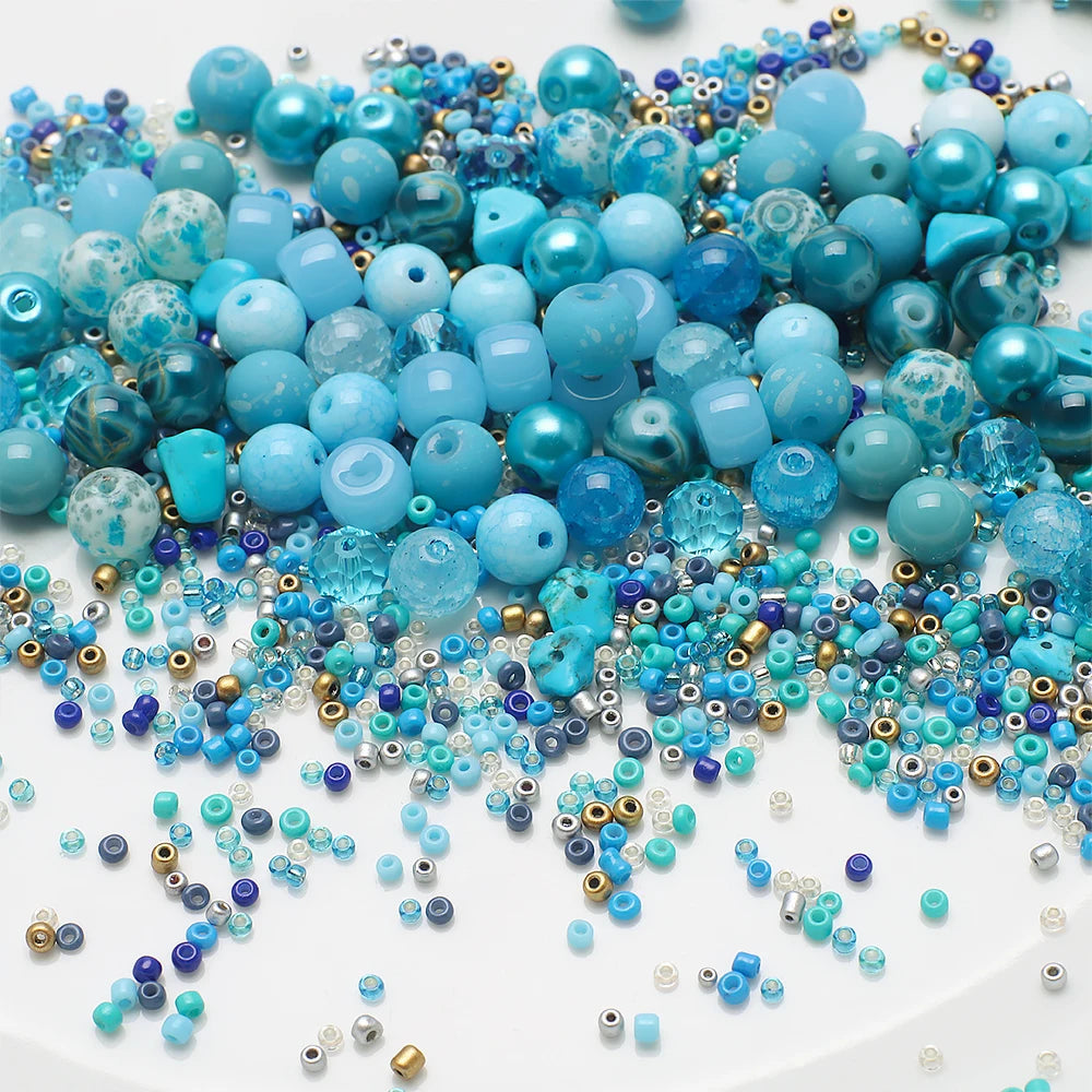 Mixed Color Czech Glass Seed Beads for Jewelry Making – Round Spacer Beads Assortment