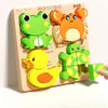 Montessori 3D Wooden Animal & Traffic Puzzle for Kids
