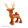 An orange zoo animal building block set featuring a deer or similar mammal with antlers.