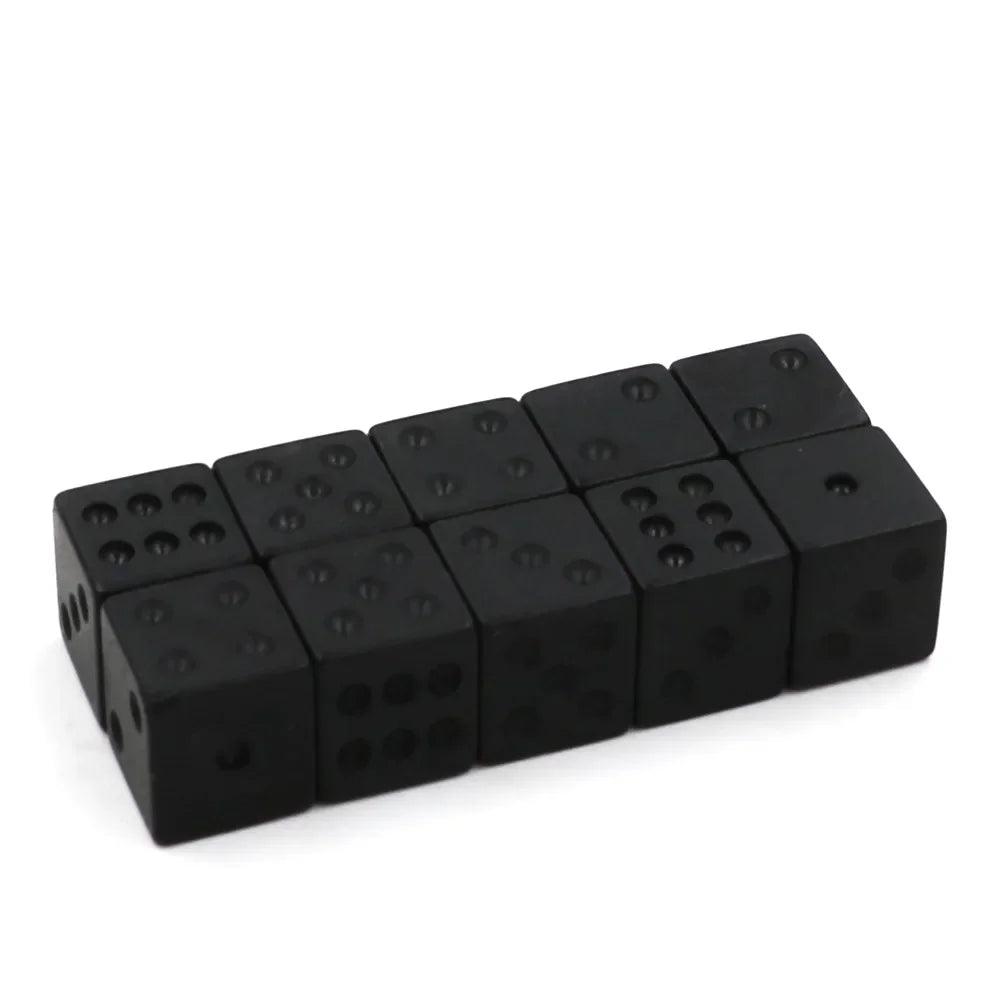 Matte Black Polyhedral Dice Set (7-Piece)