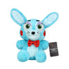 A plush toy of the character Bonnie from Five Nights at Freddy's featuring light blue fur and large ears.
