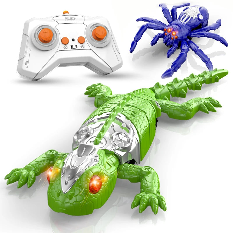Remote Control Wall-Climbing Gecko Toy with LED Lights