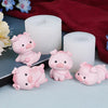 Cartoon Pig Silicone Mold Set for Crafting