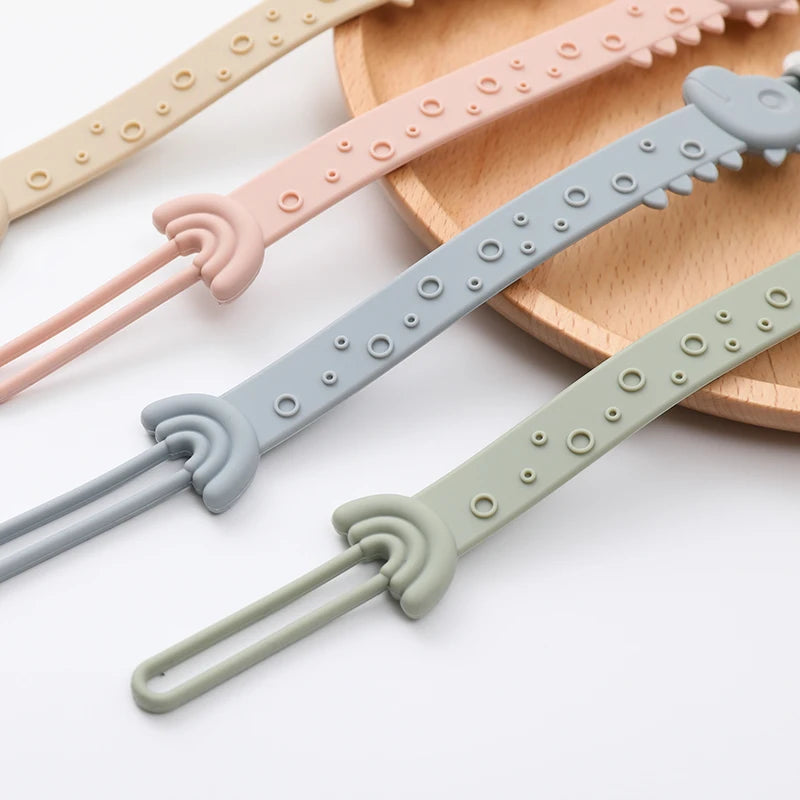 BPA-Free Silicone Pacifier Clips for Babies