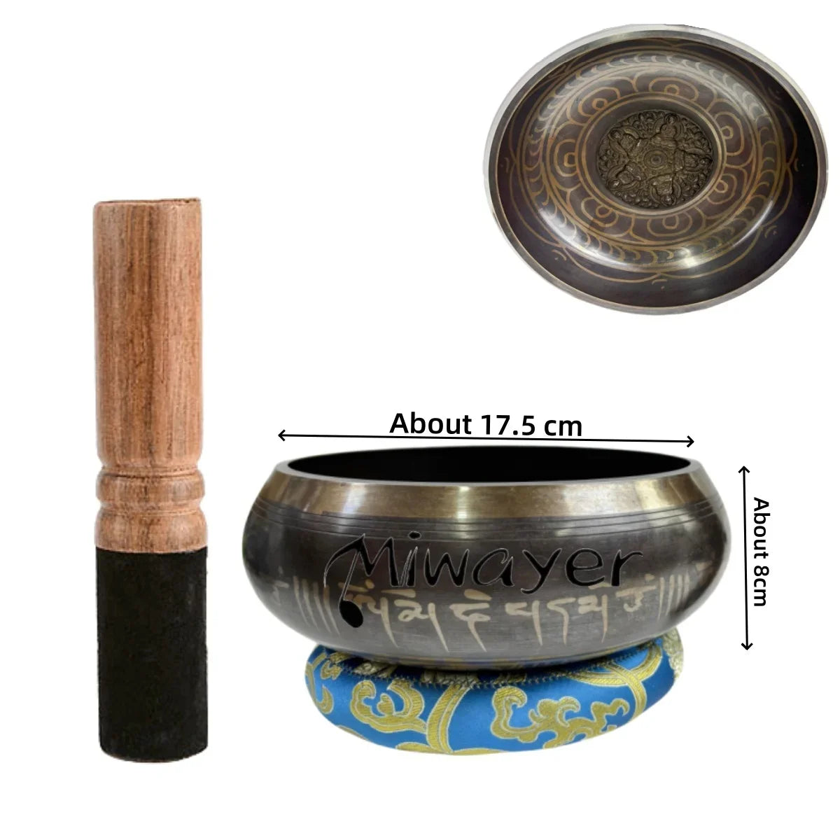 Tibetan Singing Bowl Set for Meditation and Relaxation