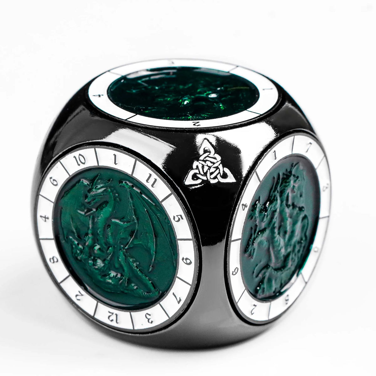 7-in-1 Metal Spinner Dice Cube for D&D