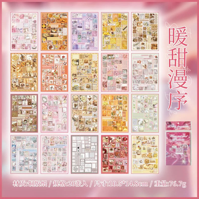 Kawaii Japanese Retro Sticker Book for Scrapbooking & DIY