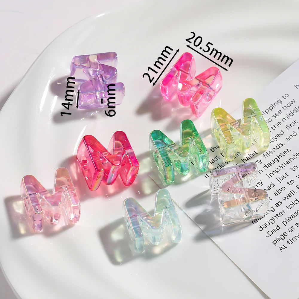 Acrylic Alphabet Beads for Jewelry Making – DIY Craft Kit