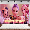 K-Pop Theme Party Backdrop for Birthday Celebrations