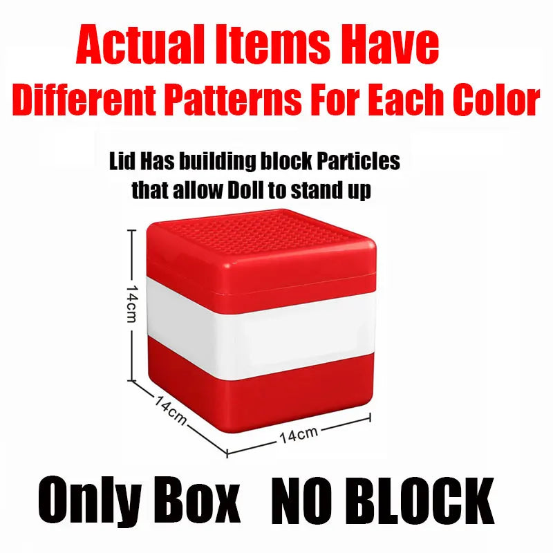 Magnetic Building Blocks Storage Bucket with Display Lid