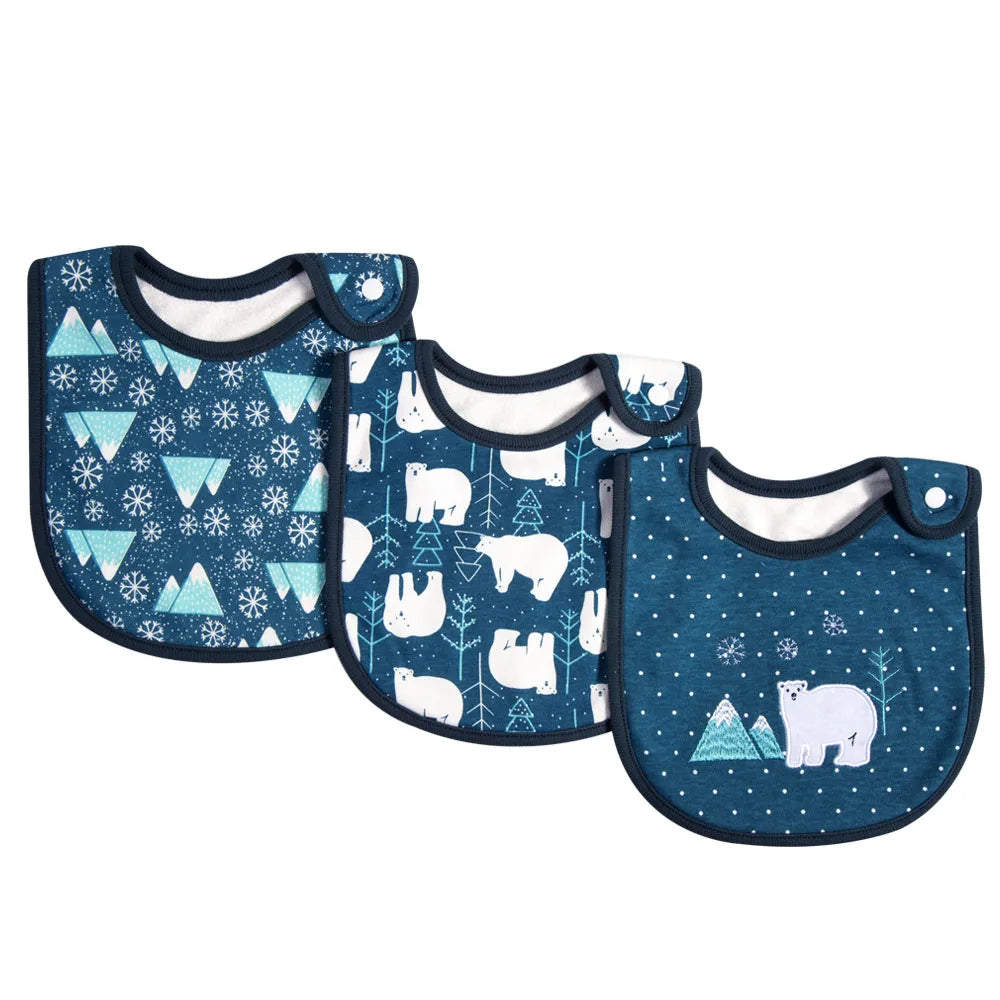 Cotton Bandana Bibs for Babies (3-Pack)