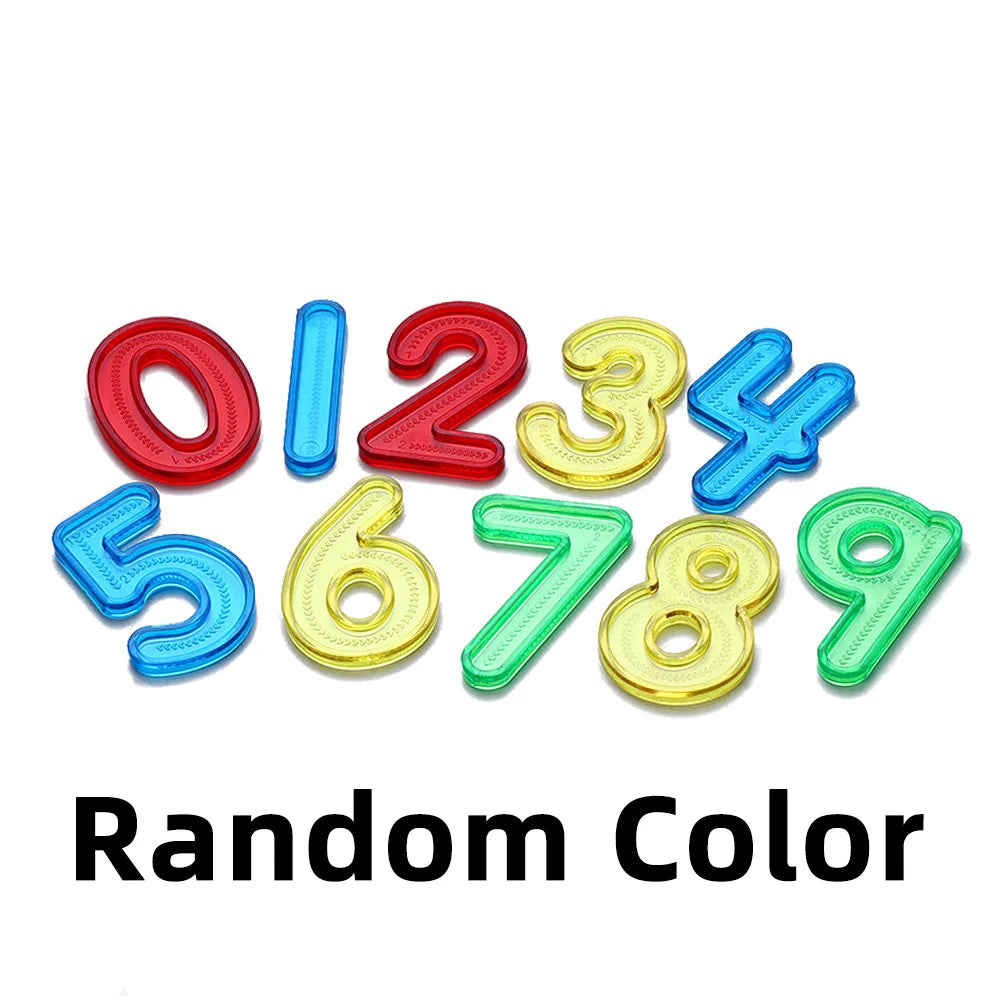 Montessori Transparent Number Set for Light Table Learning