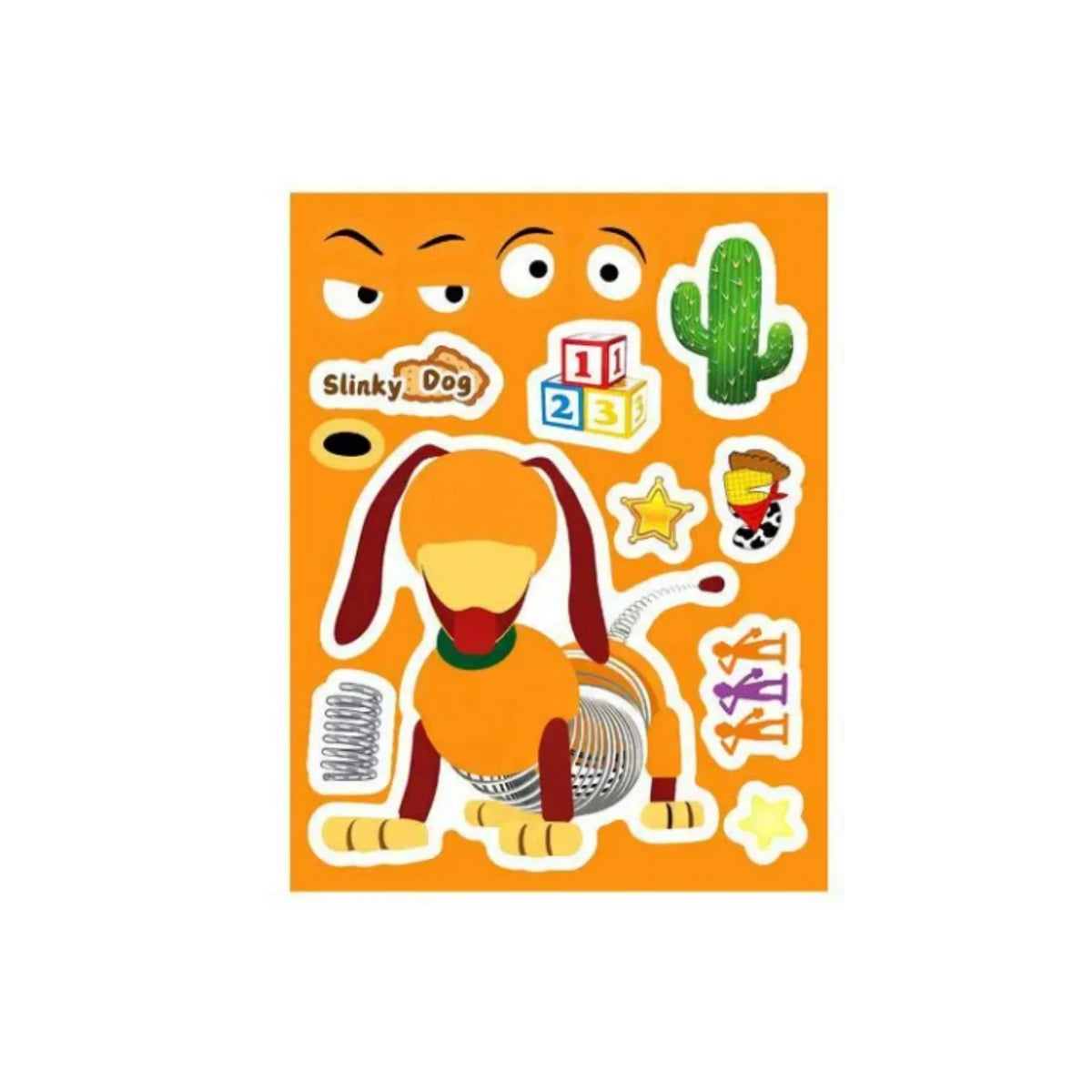 Toy Story Make a Face Sticker Set - Reusable Puzzle Stickers for Kids