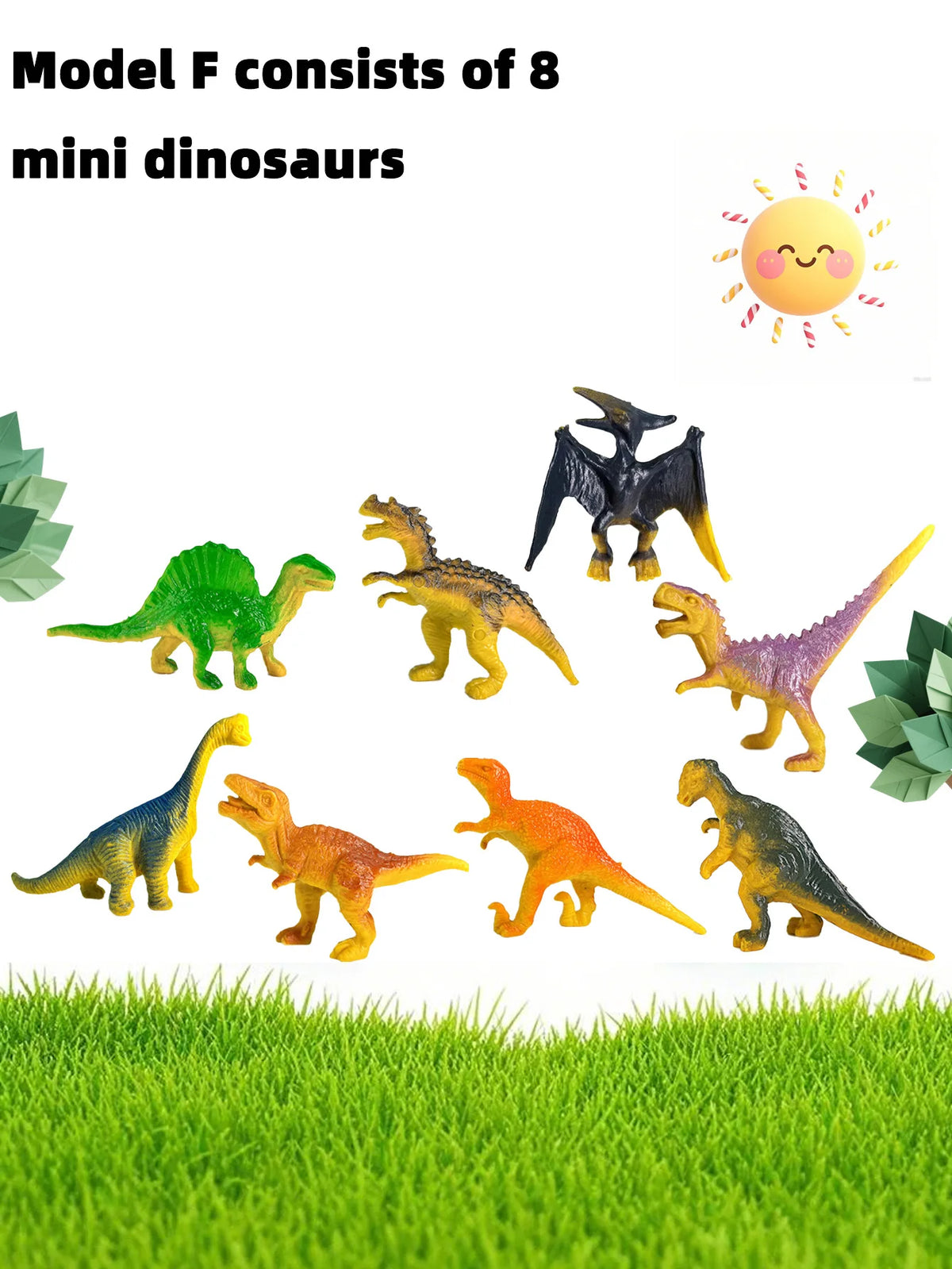 10-Piece Mini Dinosaur Figure Set for Kids and Collectors